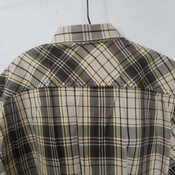 Method Button Down Shirt Mens Size XXL Tan Plaid - Picture 13 of 16